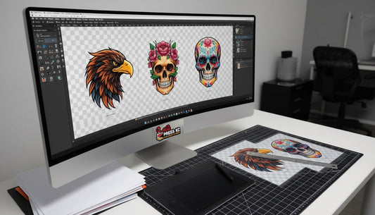 300 DPI transparent PNG file setup for DTF transfer printing at HotPressKC Kansas City Missouri